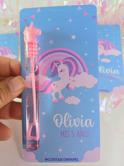 Burbujero chico UNICORNIO Pack x 10