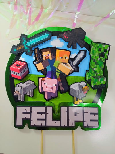 Cake Topper MINECRAFT