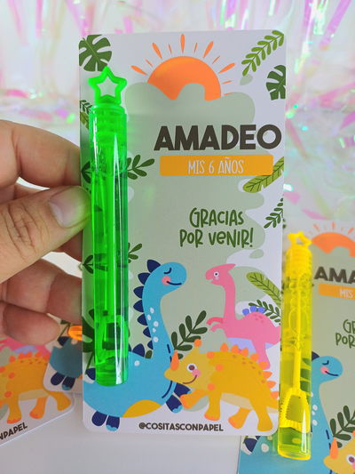 Burbujero chico DINOSAURIOS Pack x 10