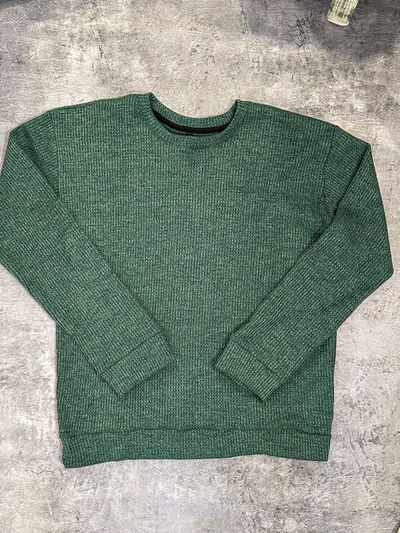 Sweater Waffle Brush Verde
