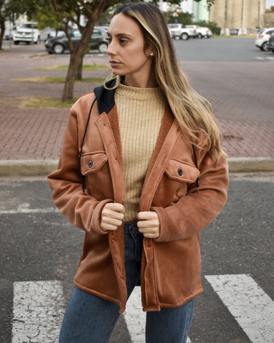 Camisaco Corderoy Con Piel