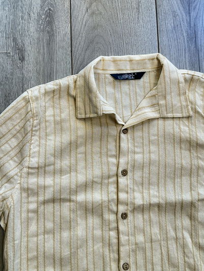 Camisa Tejida Crochet Beige