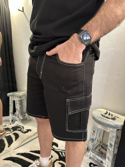 Bermuda Cargo Black Contrast