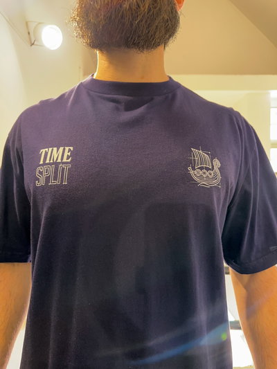 Remera Time Split Azul