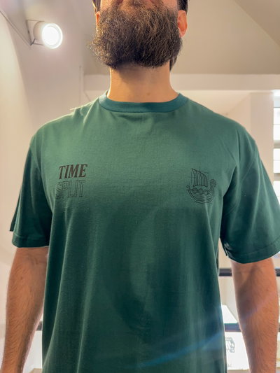 Remera Time Split Verde
