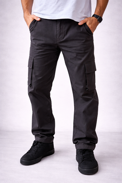 Cargo Gabardina Gris Topo