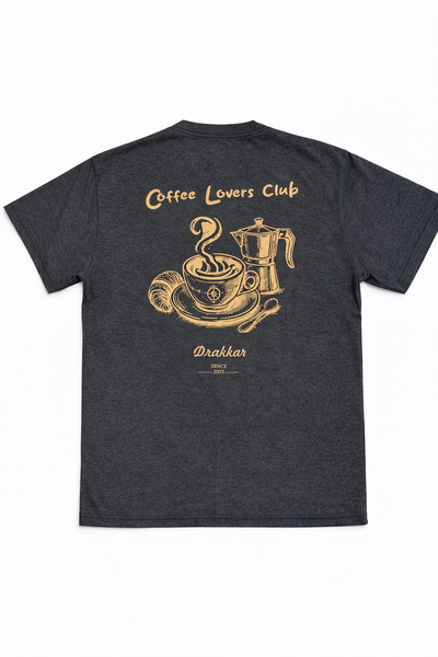 Remera Coffee Lovers Club Gris oscuro