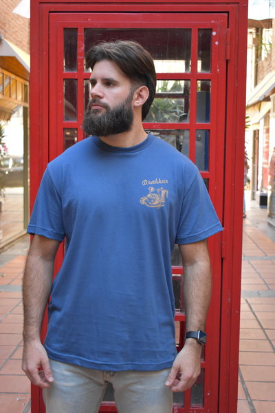 Remera Coffee Lovers Club Azul Petroleo