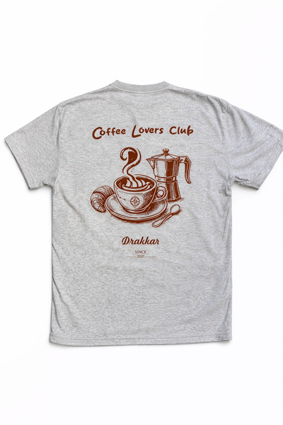 Remera Coffee Lovers Club Gris melange