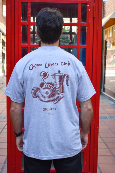 Remera Coffee Lovers Club Gris melange
