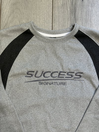 Buzo Success Bordado Gris