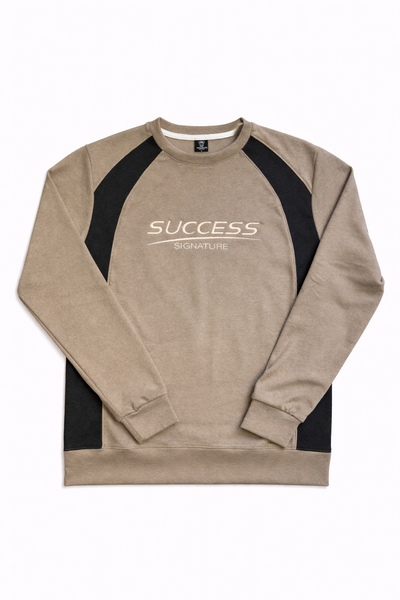 Buzo Success Bordado Beige