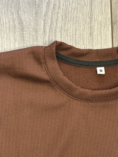 Sweater MiniWaffle Marrón