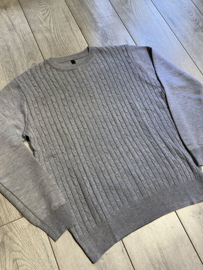 Sweater Trenzado Gris