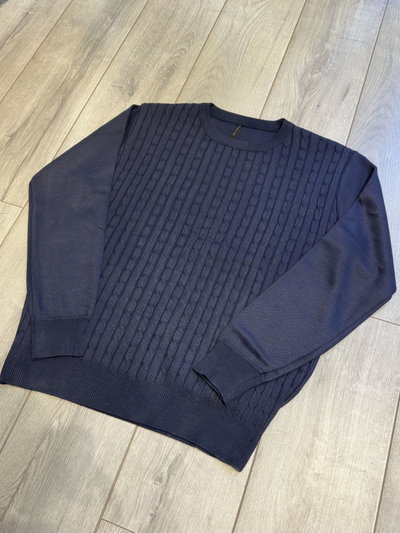 Sweater Trenzado Azul