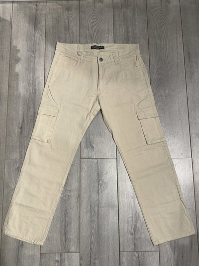Jean Mom Beige Cargo