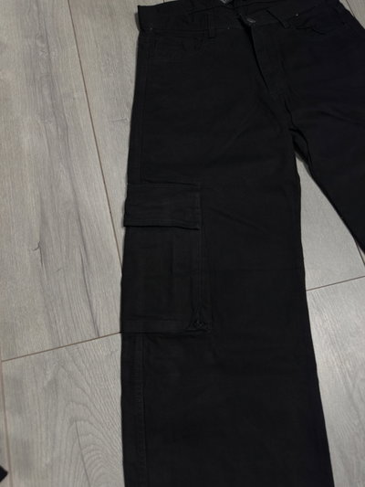 Jean Baggy Cargo Negro