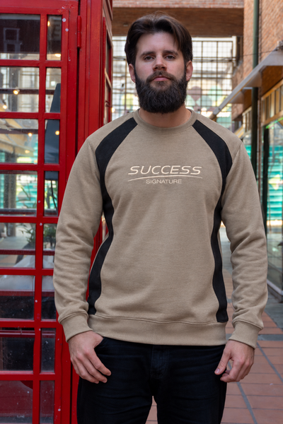 Buzo Success Bordado Beige