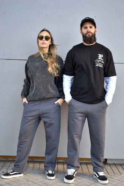 Jogging Frisa Mom Gris