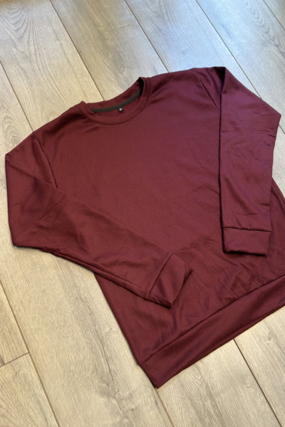 Sweater MiniWaffle Bordo