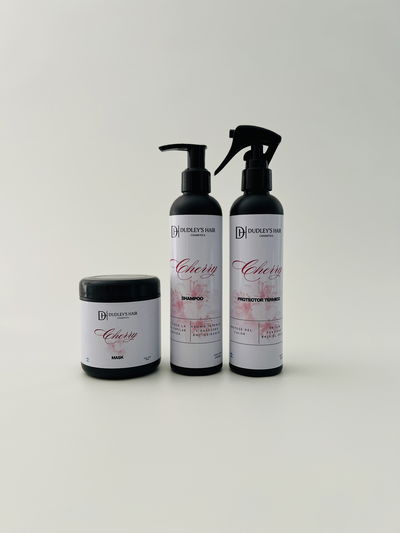 Shampoo Cherry + Mask + Protector Termico Cherry