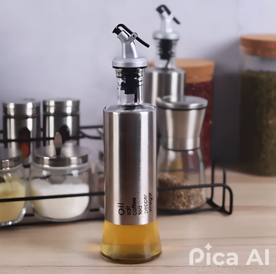 ACEITERO DE VIDRIO 500ML ESTAMPADO
