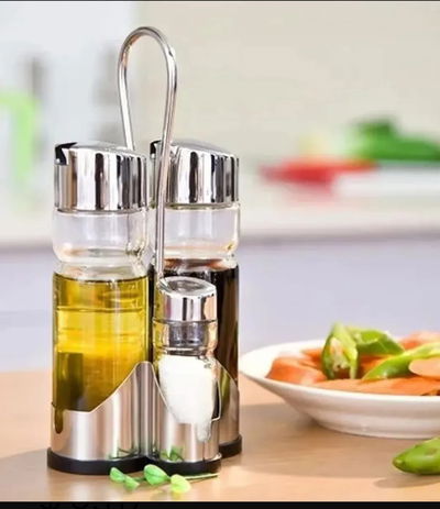 SET ACEITERA MAS VINAGRERA CON 2 CODIMENTEROS