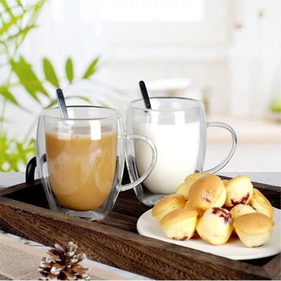 TAZA DOBLE VIDRIO CON ASA 350ML ESTILO PINTEREST