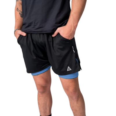 SHORT DOBLE COMBINADO CON CALZA 2M