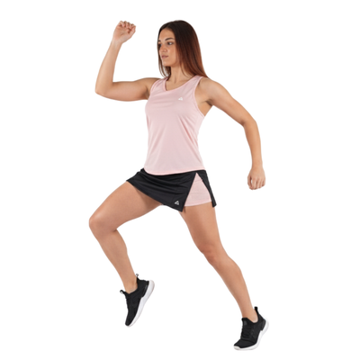 POLLERA CON SHORT LISO COMBINADA