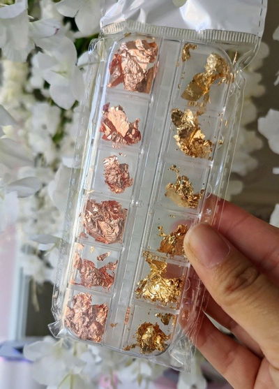Papel oro cajita