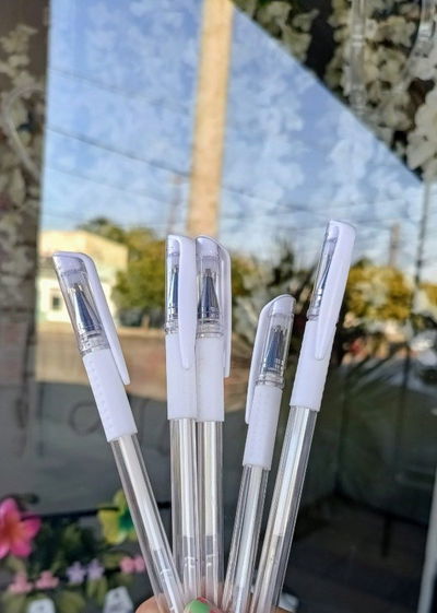 Lapicera en gel BLANCA