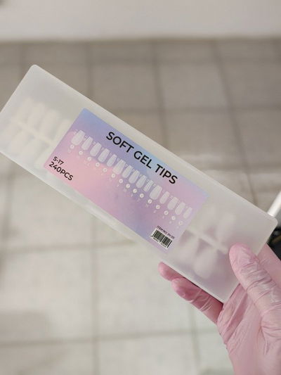tips sof gel COFFIN CORTO 240pcs