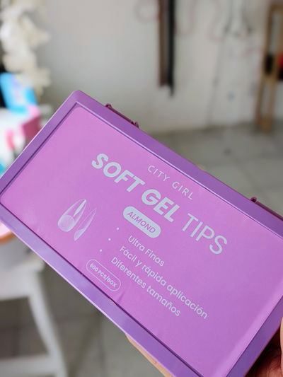 Tips CITY GIRL Almendra 600 pcs (nuevo packaging)