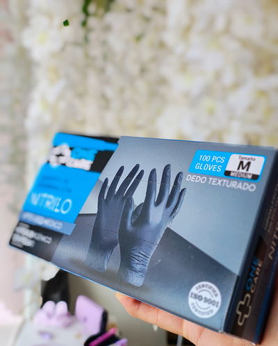Guantes nitrilo negro M