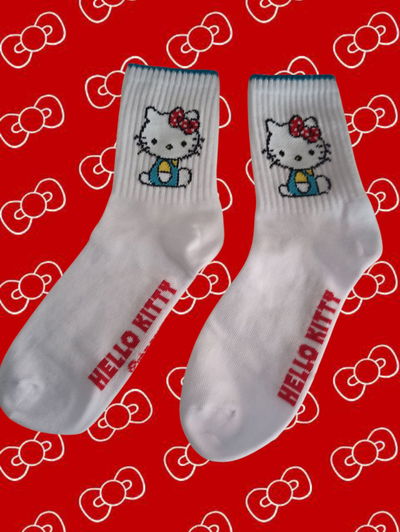 HELLO KITTY CELESTE Y BLANCO