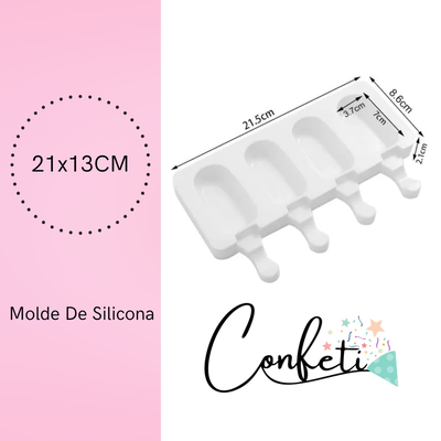 MOLDE SILICONA PALETA DE HELADO CHICO 21X13 CM