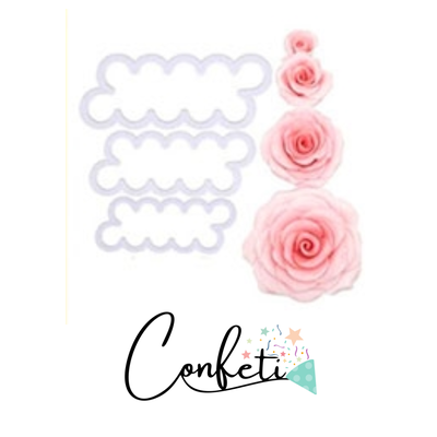 CORTANTE ROSA SET 3 PIEZAS