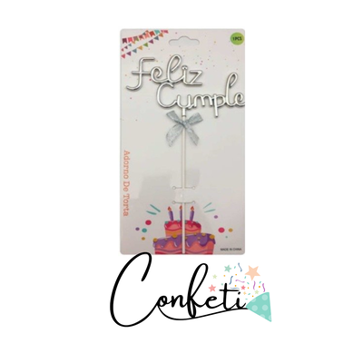 CAKE TOPPER FELIZ CUMPLE 