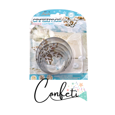 SET X 5 CORTANTES METAL CIRCULO 8 7 6 5 4 CM