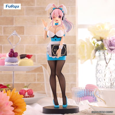 FuRyu BiCute Bunnies Figure - Super Sonico -Waitress Light Blue- (Super Sonico)