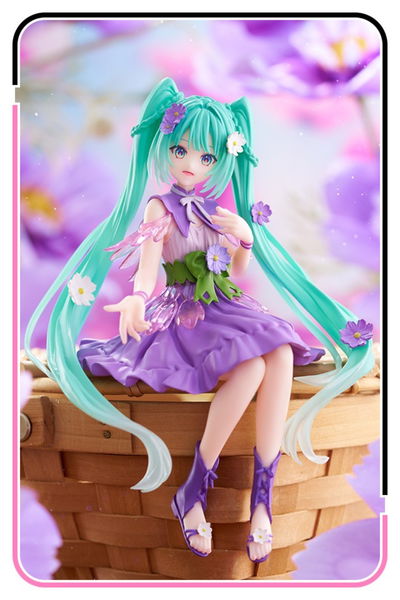 FuRyu Noodle Stopper Figure - Hatsune Miku Flower Fairy Purple Cosmos Hatsune Miku Series