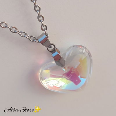 Dije corazón + cadena