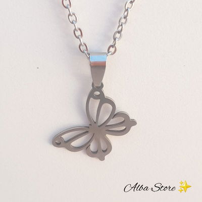 Dije mariposa + cadena