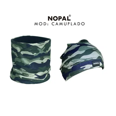 CUELLO Y GORRO MICROPOLAR NOPAL - CAMUFLADO