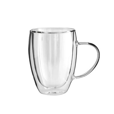 TAZA TRANSPARENTE DOBLE VIDRIO 350 ML