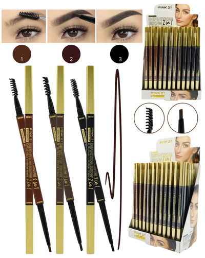 Delineador de cejas + cepillo para difuminar 
