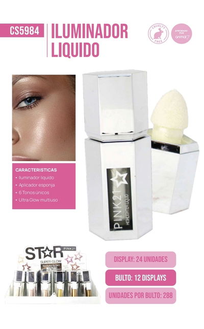 Iluminador liquido con aplicador 