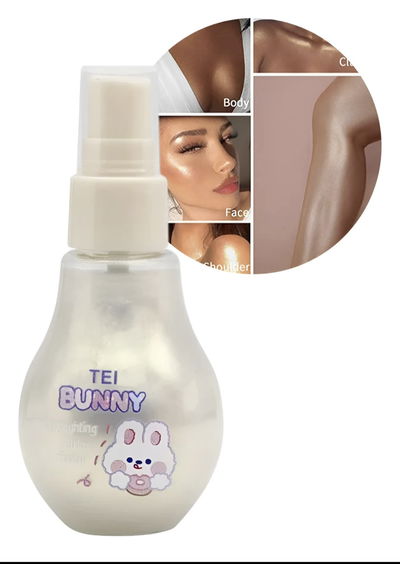 Iluminador liquido en spray rostro y cuerpo
