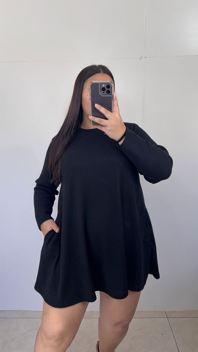 VESTIDO DE INVIERNO FRIZADO